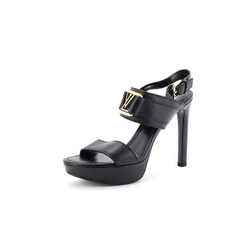Louis Vuitton Women's Horizon Slingback Heeled Sandals Leather