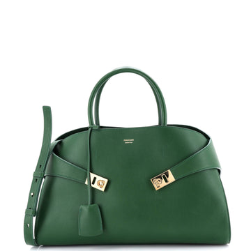Salvatore Ferragamo Hug Top Handle Bag Leather Large