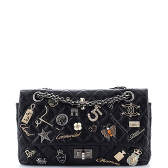 Chanel Lucky Charms Reissue 2.55 Flap Bag Quilted Aged Calfskin 225