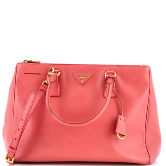 Prada Galleria Double Zip Tote Saffiano Leather Medium