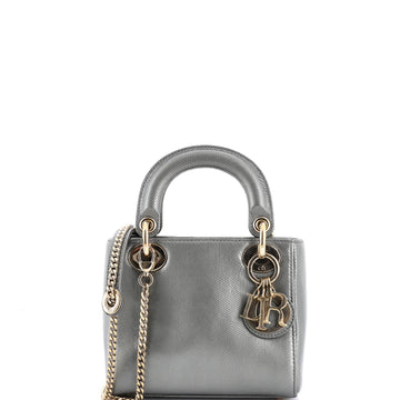 Christian Dior Lady Dior Bag Lizard Mini