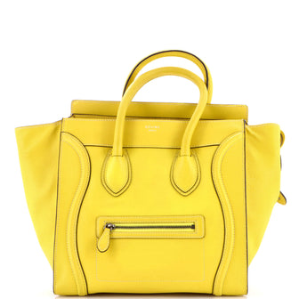 Celine Luggage Bag Grainy Leather Mini