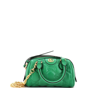 Gucci Ophidia Convertible Boston Top Handle Bag GG Matelasse Leather Mini
