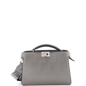 Fendi Peekaboo ISeeU XCross Bag Zucca Leather