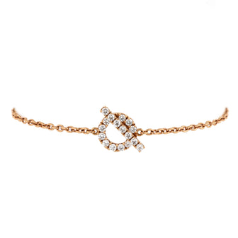 Hermes Finesse Bracelet 18K Rose Gold and Diamonds