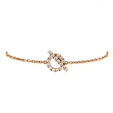 Hermes Finesse Bracelet 18K Rose Gold and Diamonds