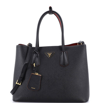 Prada Cuir Double Tote Saffiano Leather Large