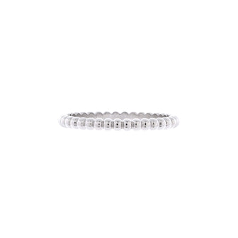 Van Cleef & Arpels Perlee Ring 18K White Gold Small
