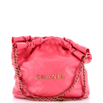 Chanel 22 Chain Hobo Quilted Calfskin Medium