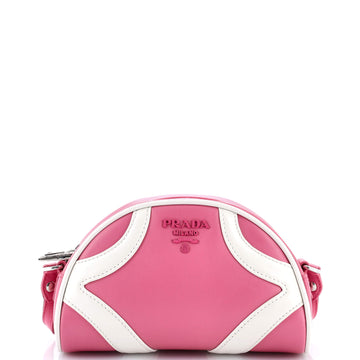 Prada Bowling Convertible Handle Bag Leather Small