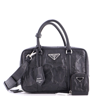 Prada Re-Edition Top Handle Bauletto Bag Nappa Antique Medium