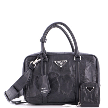 Prada Re-Edition Top Handle Bauletto Bag Nappa Antique Medium