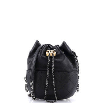 Chanel Gabrielle Drawstring Bag Quilted Calfskin Small