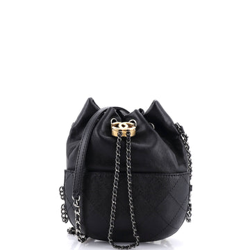 Chanel Gabrielle Drawstring Bag Quilted Calfskin Small