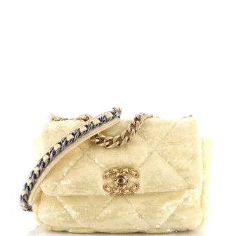 Chanel 19 Flap Bag Quilted Sequins Medium