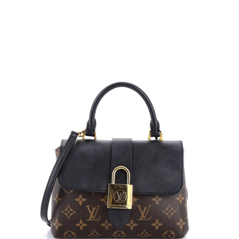 Louis Vuitton Locky Handbag Monogram Canvas with Leather BB