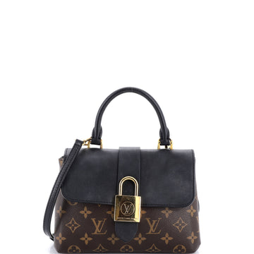 Louis Vuitton Locky Handbag Monogram Canvas with Leather BB