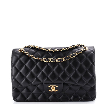 Chanel Classic Double Flap Bag Quilted Lambskin Jumbo