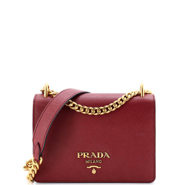 Prada Chain Flap Bag Saffiano Leather Small