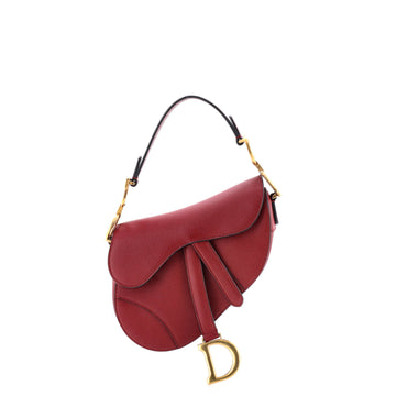 Christian Dior Saddle Handbag Leather Mini
