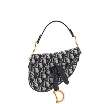 Christian Dior Saddle Handbag Oblique Canvas Mini