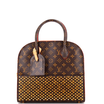 Louis Vuitton x Christian Louboutin Shopping Bag Calf Hair and Monogram Canvas