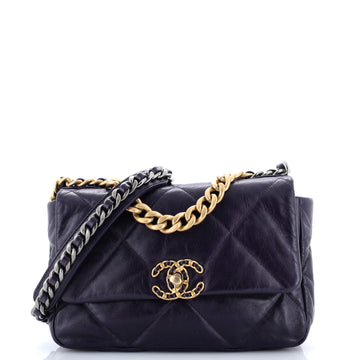 Chanel 19 Flap Bag Quilted Leather Medium