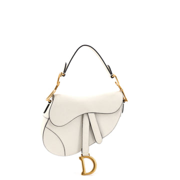 Christian Dior Saddle Handbag Leather Mini