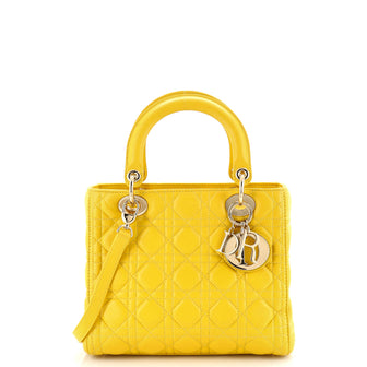 Christian Dior Lady Dior Bag Cannage Quilt Lambskin Medium