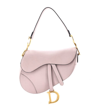 Christian Dior Saddle Handbag Leather Medium