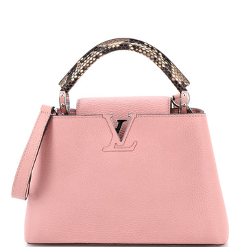Louis Vuitton Capucines Bag Leather with Snakeskin BB