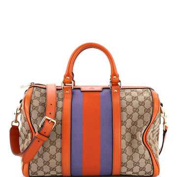 Gucci Vintage Web Boston Bag GG Canvas Medium