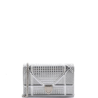Christian Dior Diorama Wallet on Chain Cannage Embossed Calfskin