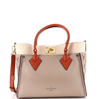 Louis Vuitton On My Side Tote Monogram Tuffetage Leather MM