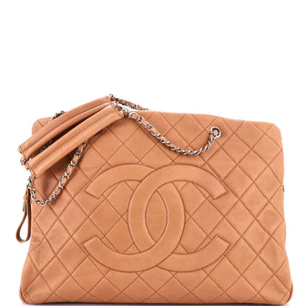 Chanel Timeless Classic Shopping Tote Quilted Caviar XL