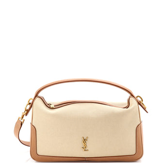 Saint Laurent Camera Supple Bag Canvas and Leather