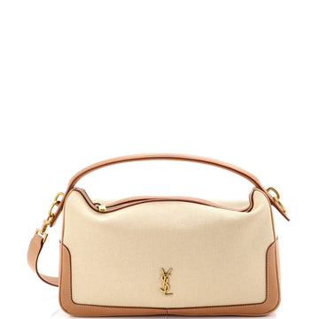 Saint Laurent Camera Supple Bag Canvas and Leather
