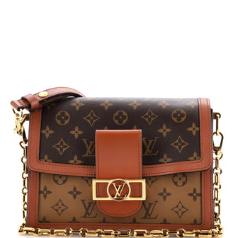 Louis Vuitton Dauphine Shoulder Bag Reverse Monogram Canvas MM