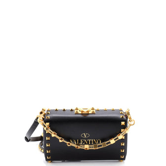 Valentino Garavani Rockstud Alcove Clutch Leather