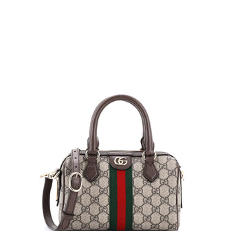Gucci Ophidia Convertible Boston Bag GG Coated Canvas Mini