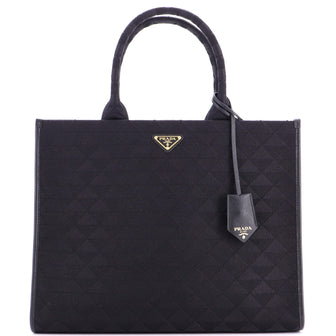 Prada Symbole Shopper Tote Jacquard Large