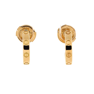Cartier Love Hoop Earrings 18K Yellow Gold Small