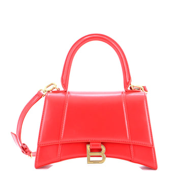 Balenciaga Hourglass Top Handle Bag Leather Small