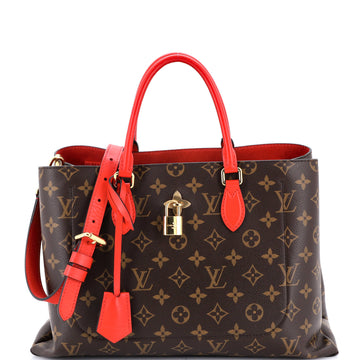Louis Vuitton Flower Tote Monogram Canvas with Leather