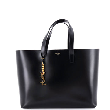 Saint Laurent Classic Monogram Charm Shopper Tote Leather Medium