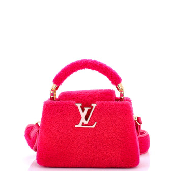 Louis Vuitton Capucines Bag Shearling Mini