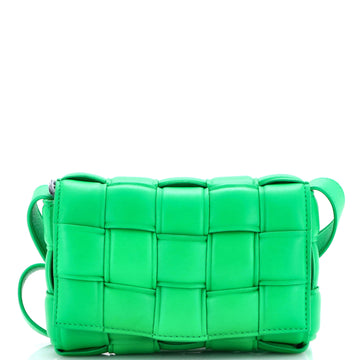 Bottega Veneta Cassette Crossbody Bag Padded Maxi Intrecciato Leather Small