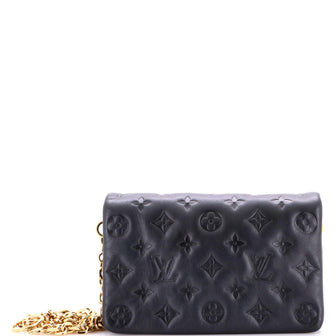 Louis Vuitton Convertible Coussin Pochette Monogram Embossed Lambskin