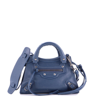 Balenciaga Neo Classic City Bag Crocodile Embossed Leather Mini