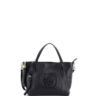 Gucci Soho Convertible Top Handle Bag Leather Small